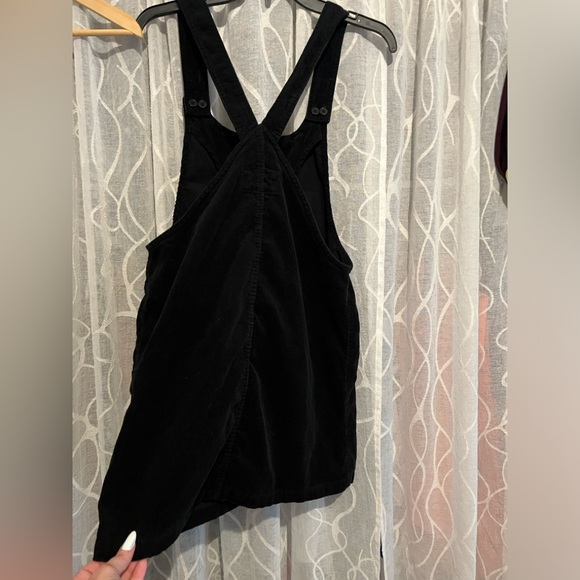 Forever 21 corduroy zipper suspended jumper skirt / dress with pockets L - NWOT - Picture 8 of 10